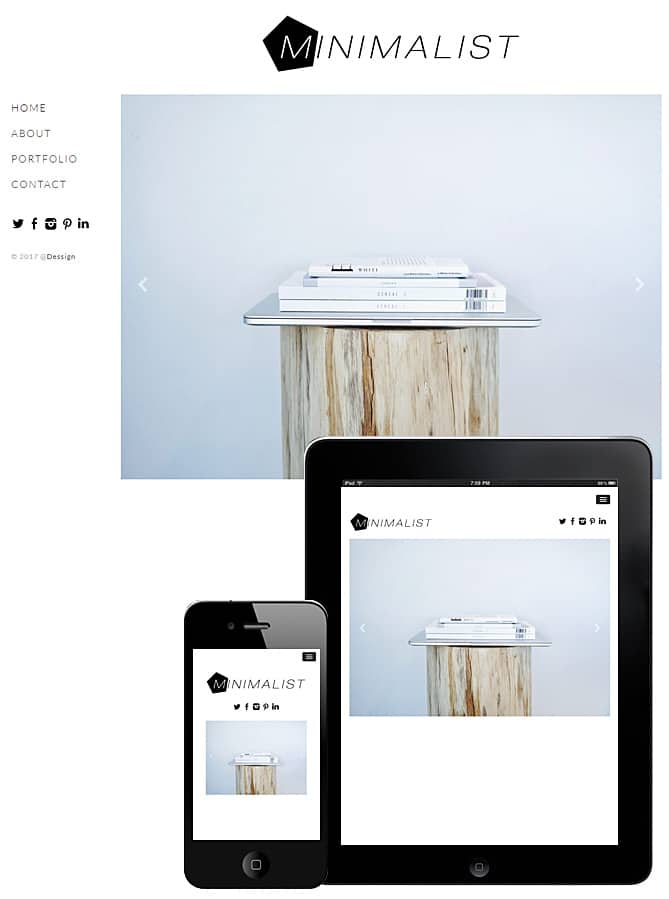 free minimalist wordpress theme