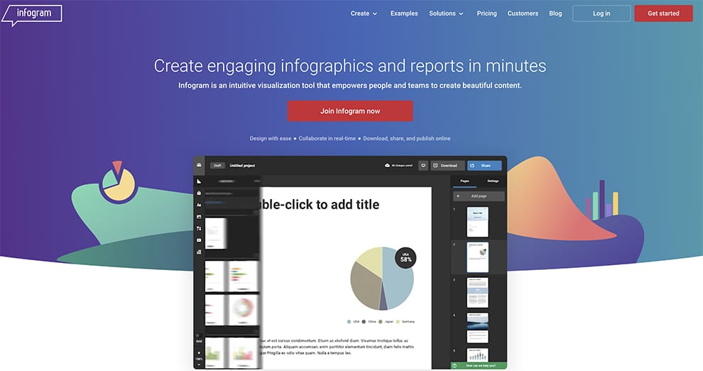 infogram free infographics software