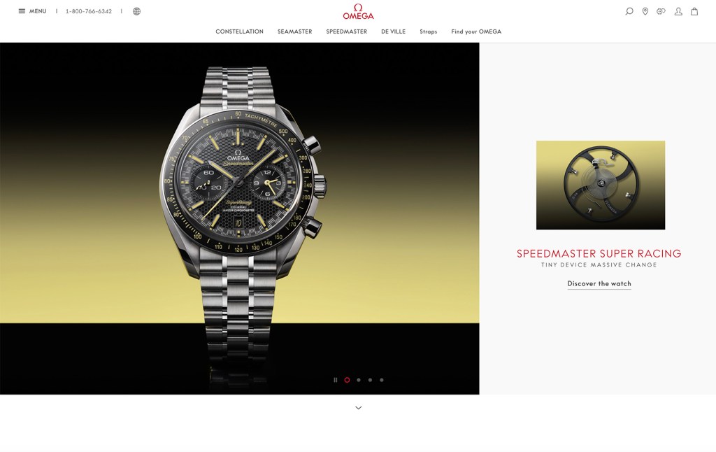 omega ecommerce example website