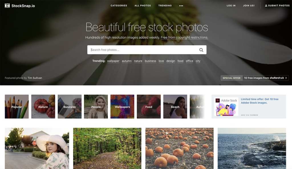 StackSnap free site photo