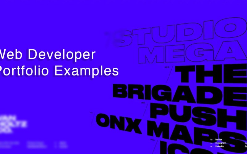 Best examples of web developer portfolio