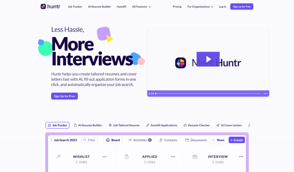 Job-Application-Tracker-AI-Resume-Builder-Resume-Checker-and-More-Job-Search-Tools-Huntr