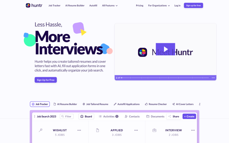 Job-Application-Tracker-AI-Resume-Builder-Resume-Checker-and-More-Job-Search-Tools-Huntr