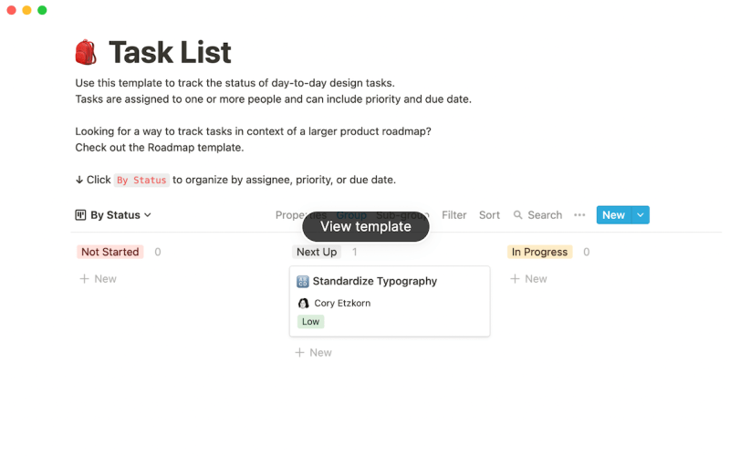 Notion-Task-list-template