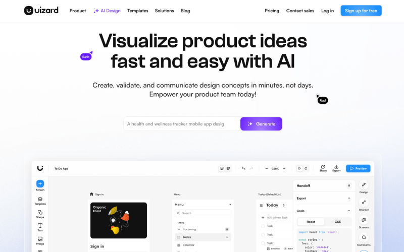 Uizard-UI-Design-Made-Easy-Powered-By-AI-Sign-Up-Free