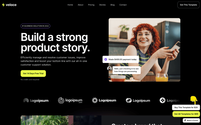 Veloce-Framer-SaaS-Template