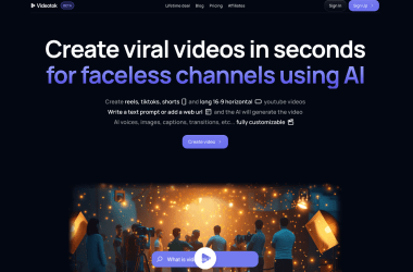 Videotok-Create-faceless-videos-with-AI