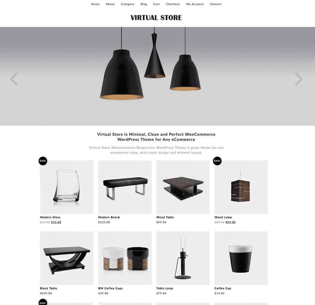 virtual store woocommerce theme